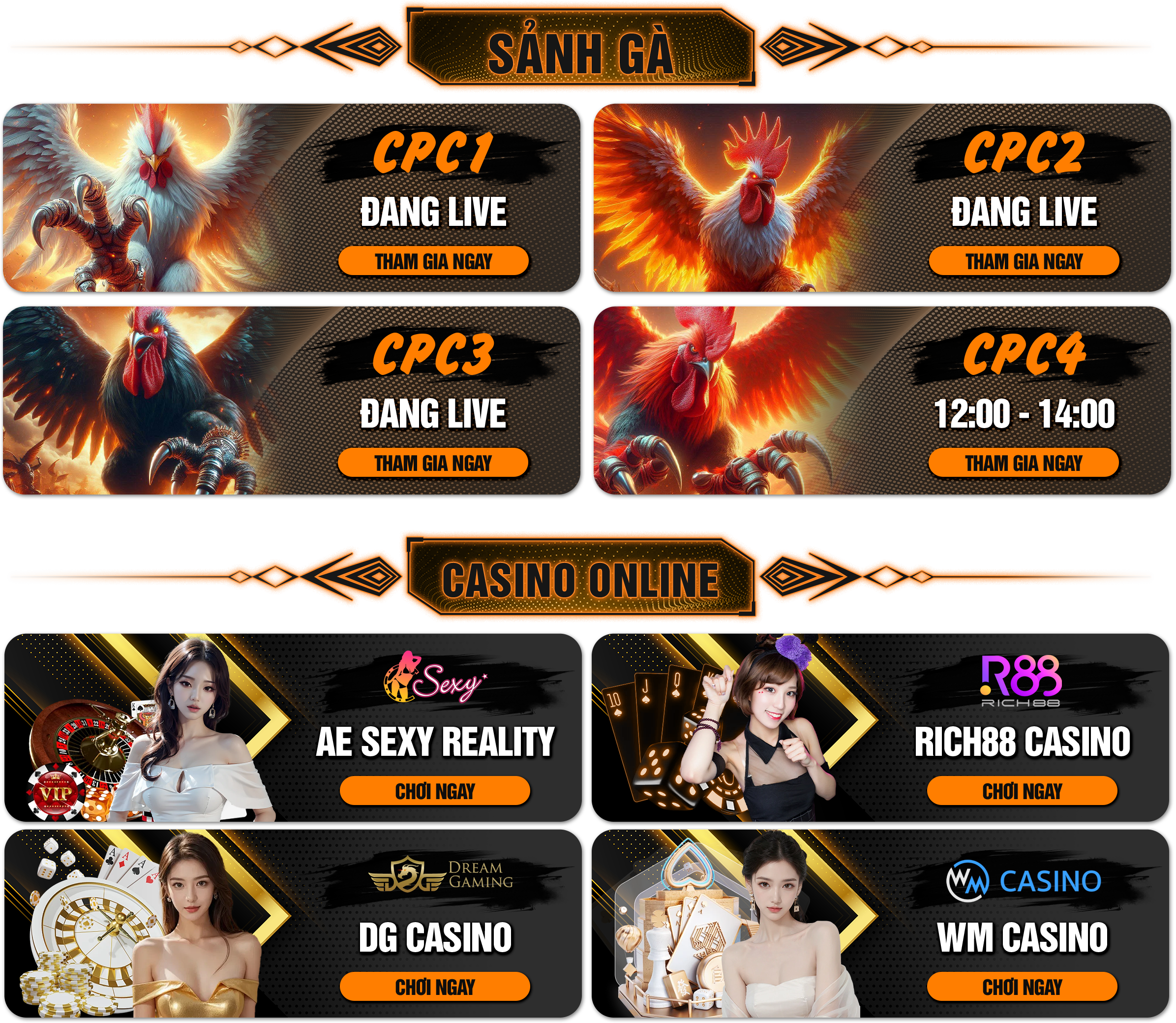 sảnh cá cược alo789
